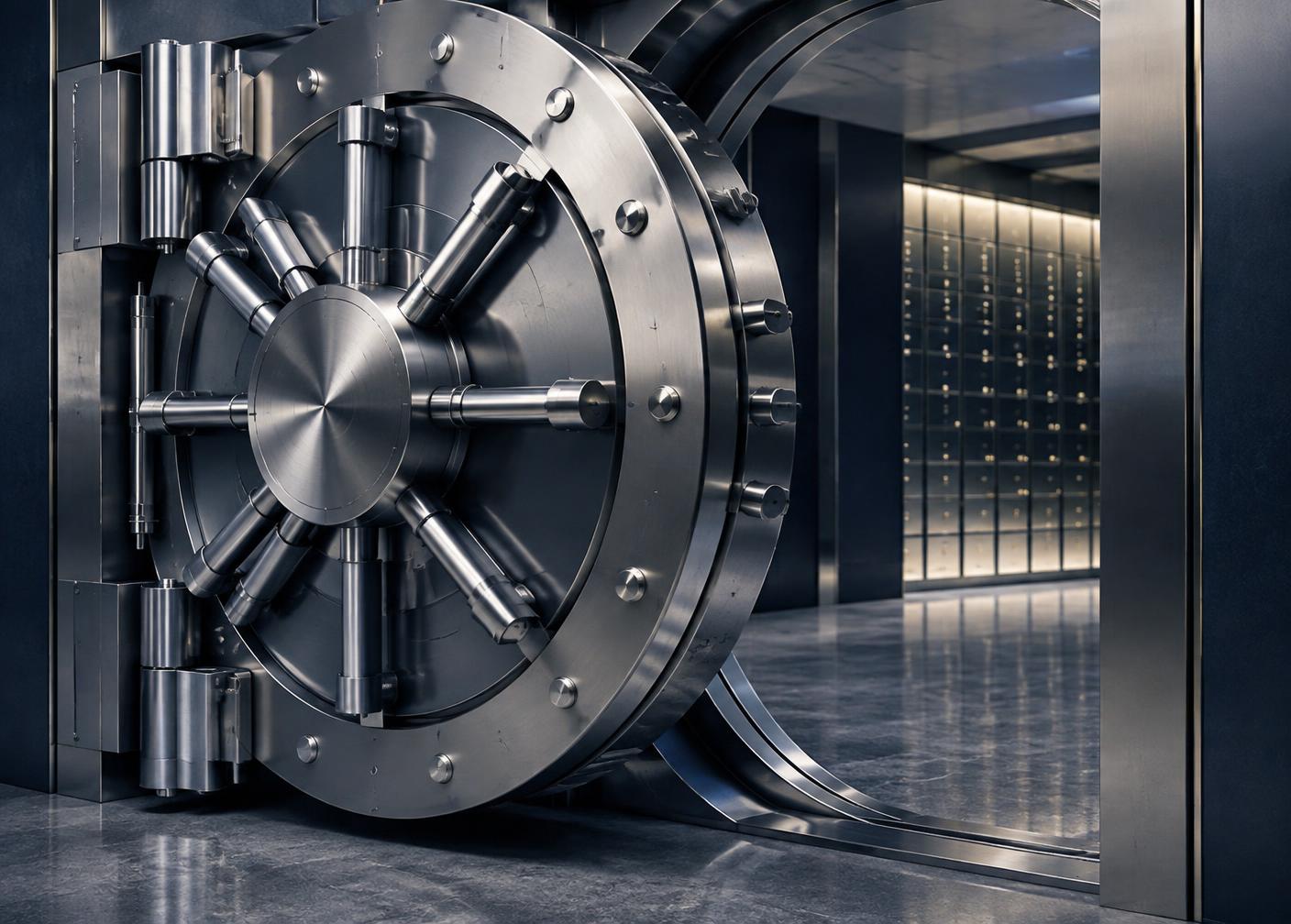 Institutional vault representing client fund protection